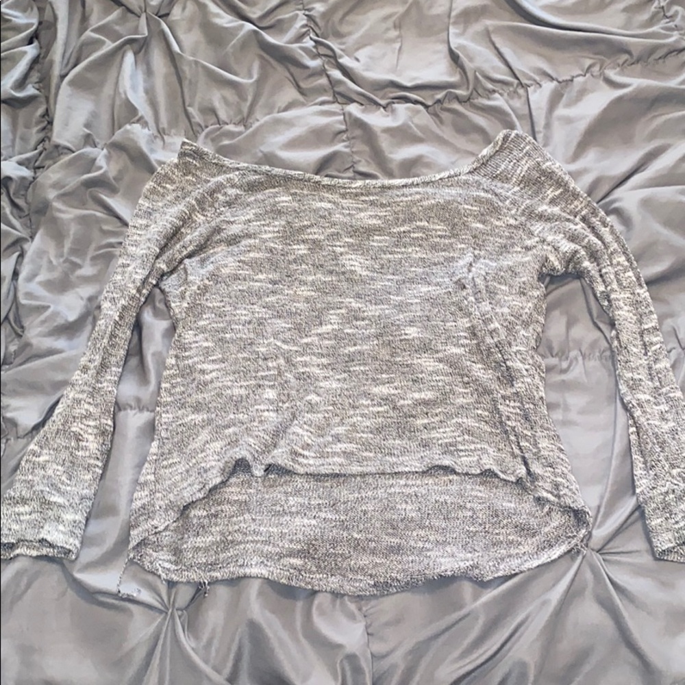 Grey slight off the shoulder top worn a few times